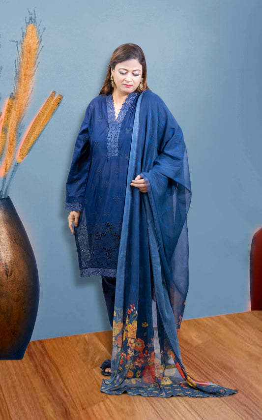 3pcs Deep Navy Blue Suit