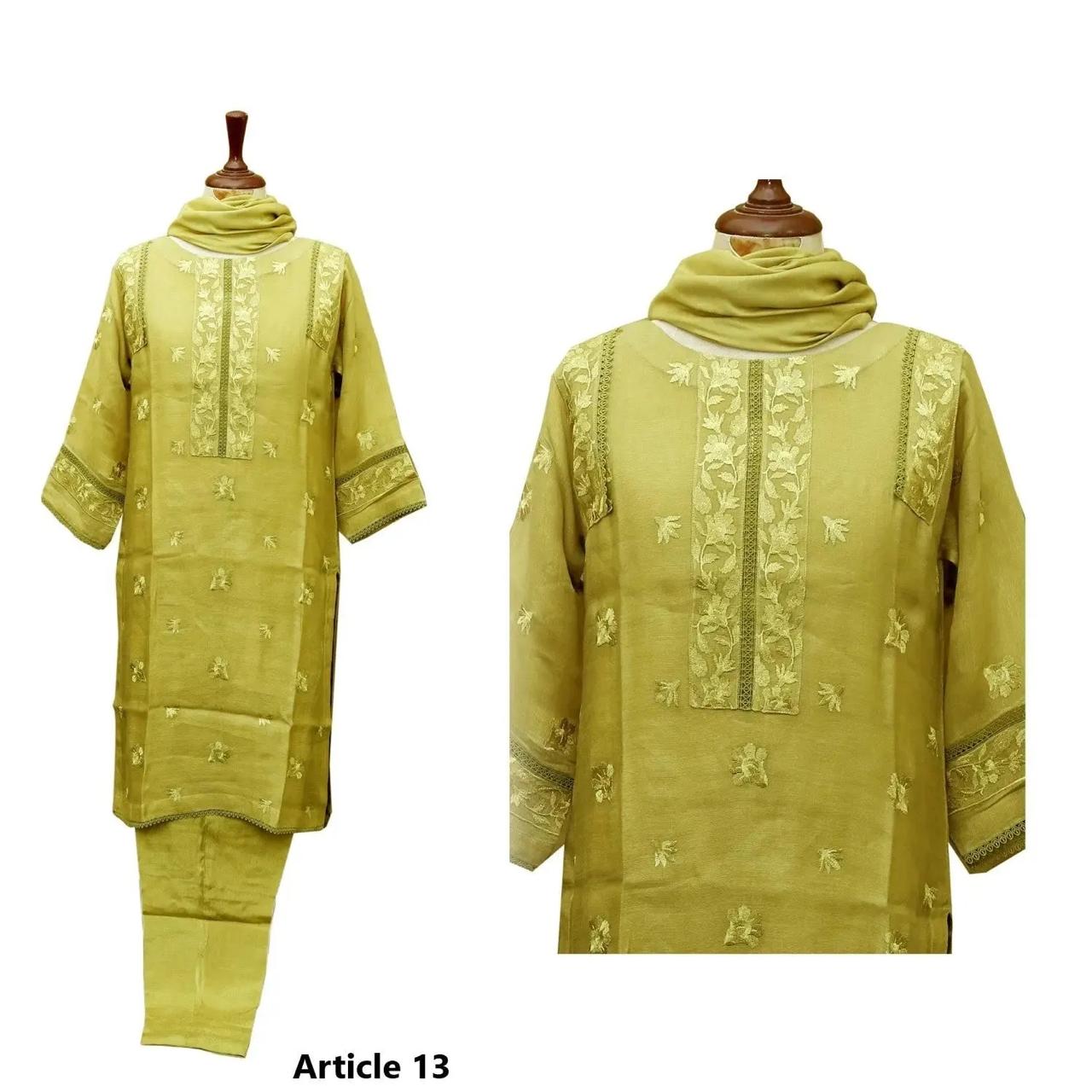 Dhani Color Pure Cotton Net 4 PCs Suit