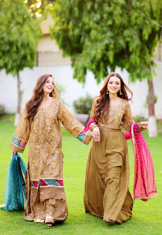 Olive Brown Suit 3 PCs