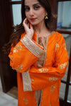 Orange Gown Suit