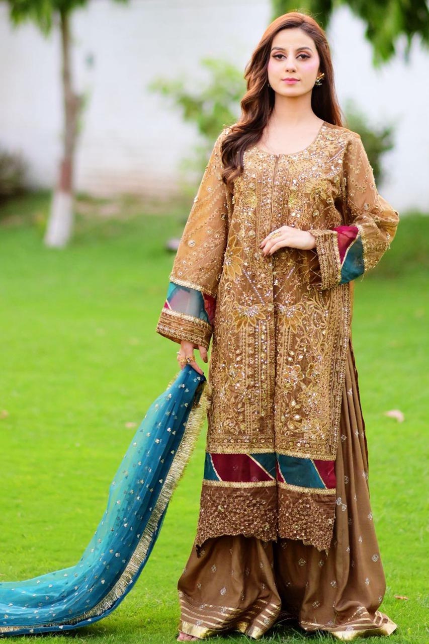 Olive Brown Suit 3 PCs