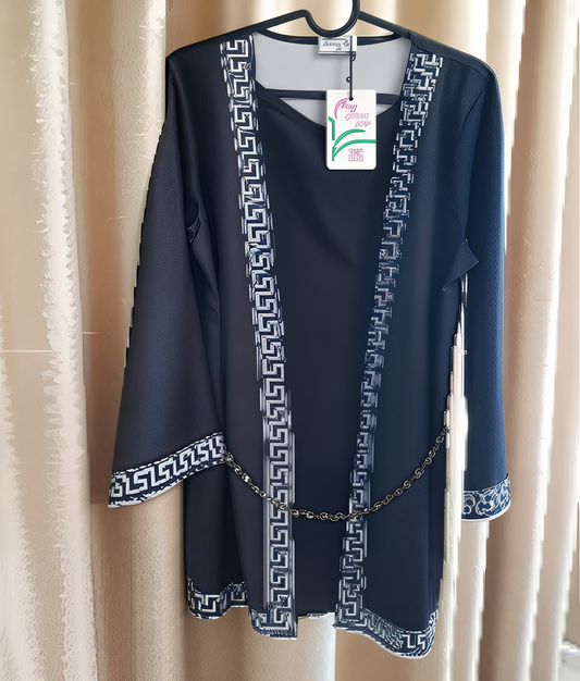 1pcs Solid Black Long Shrug