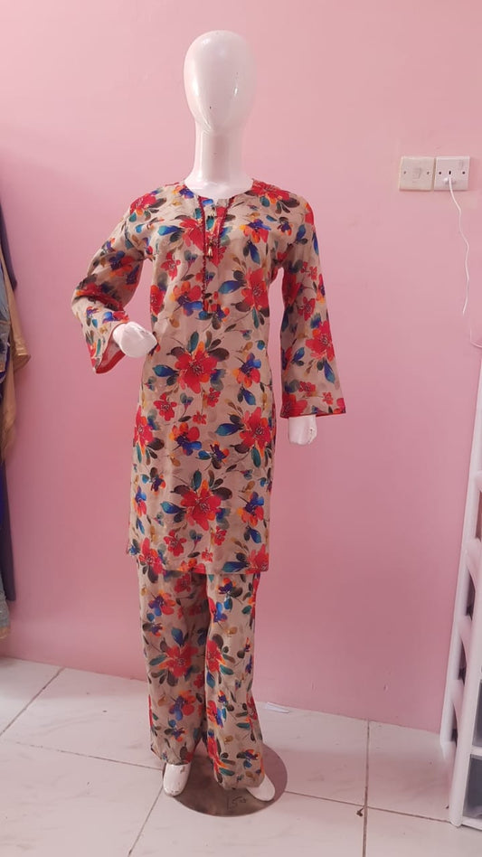 2pcs suit in Beige/tan