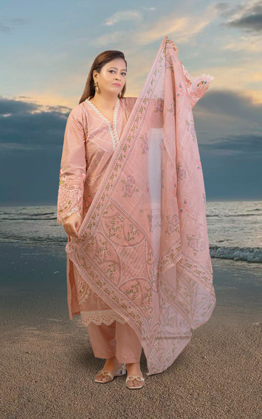 3pcs Soft Peach Outfit