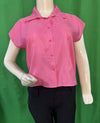 Pink Silk Boxy Top