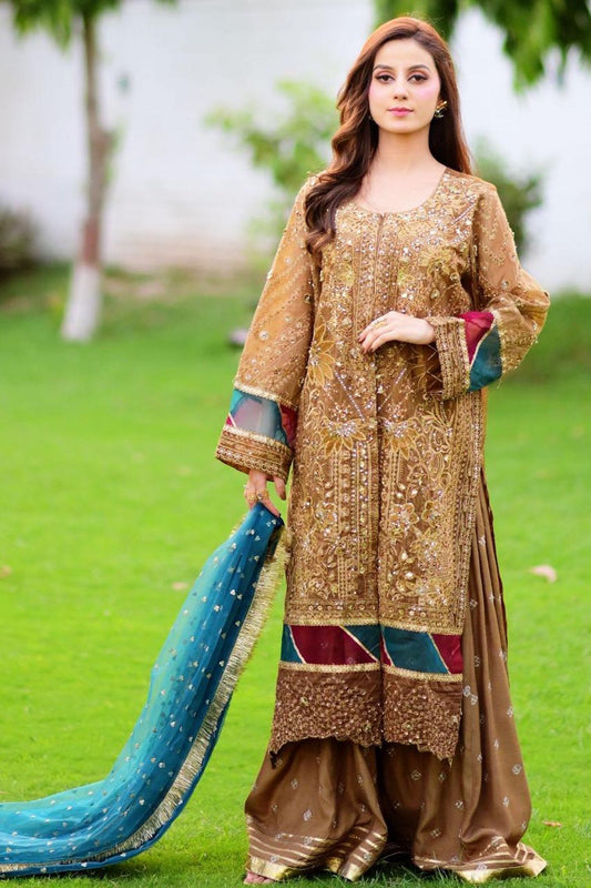 Olive Brown Suit 3 PCs