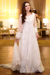 3 PCs White Organza Maxi